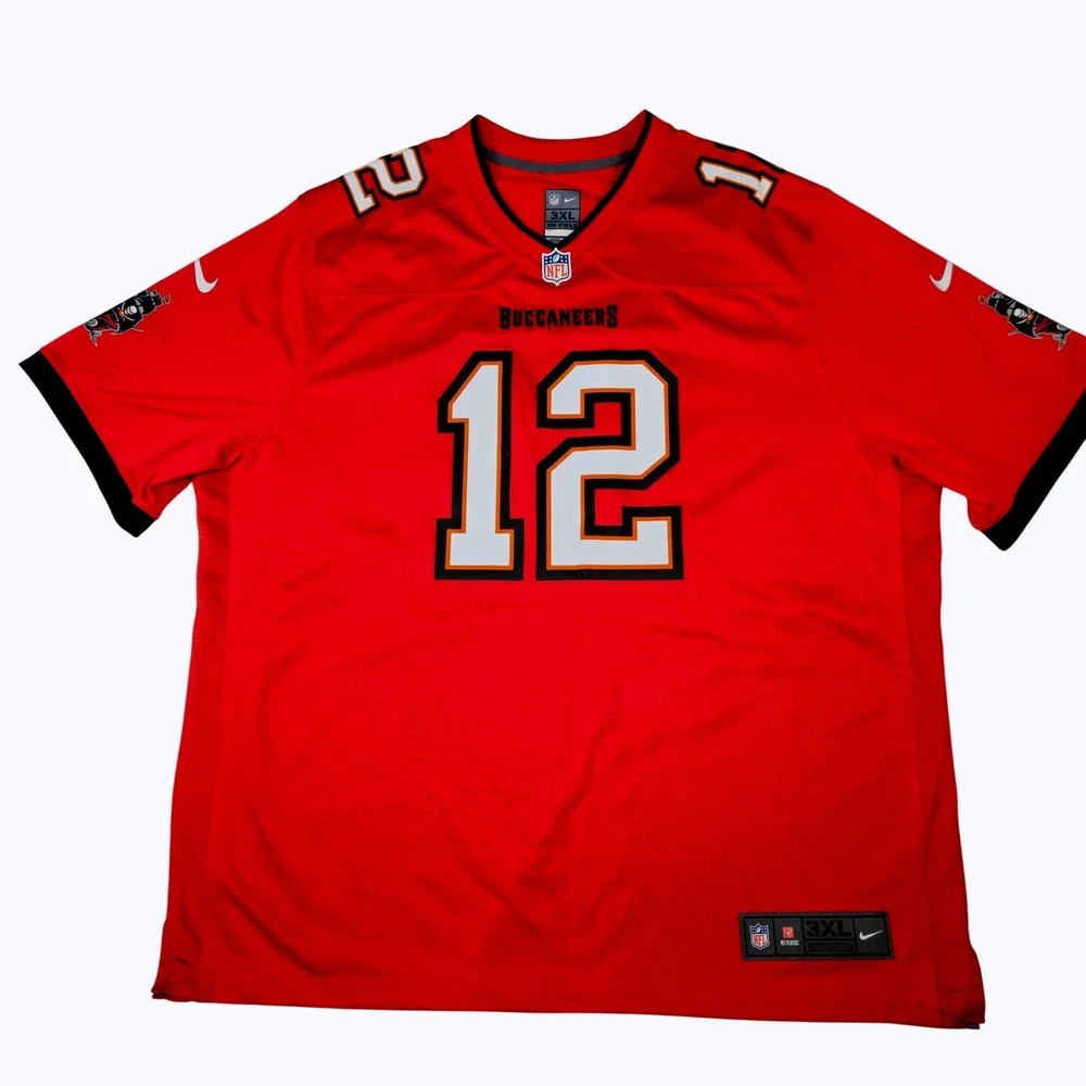 Mens 3XL Red Tampa Bay Buccaneers Tom Brady 12 NFL Jersey Nike On Field - Picture 1 of 10